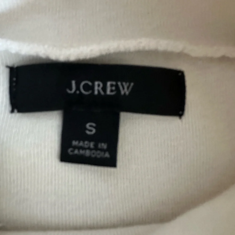 J.Crew Elegant Cream Turtleneck Top (791)